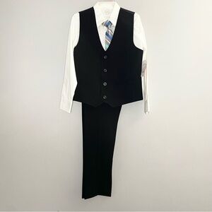 Wonder Nation Boy’s 4-Piece Vest Suit Set